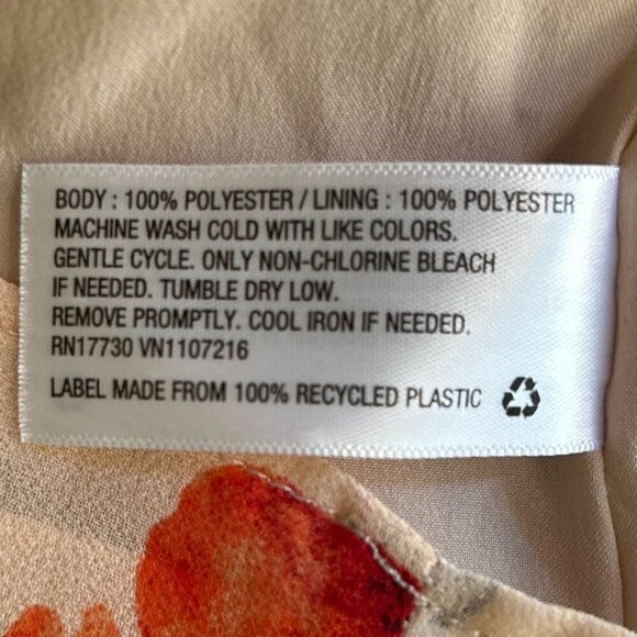 Ava & Viv SZ 16  Flowy Floral Long Sleeve Top Feminine Artsy Modern Office Dress - Picture 7 of 8